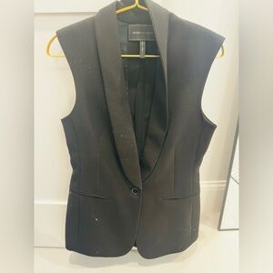BCBGMaxAzria Black Sleeveless Vest